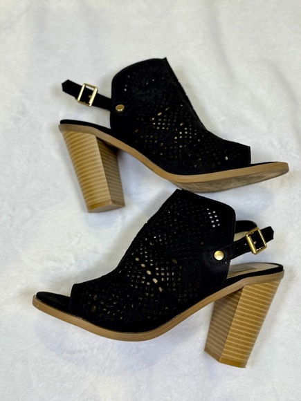 Dolce Vita Peep‎ Toe Booties Womens Size 7.5 - Picture 5 of 7